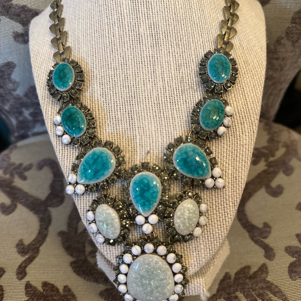 Chloe + Isabel Turquoise and White Necklace